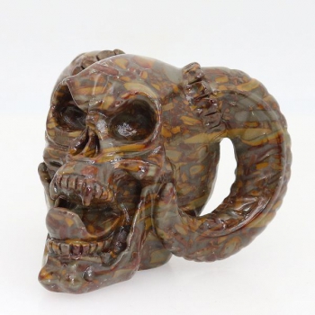 Skull Horned Damon Bamboo Stone